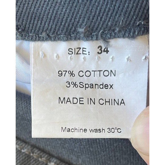 Wulful Mens 34 Jeans Gray Denim Pants NWT M9 - Picture 8 of 11